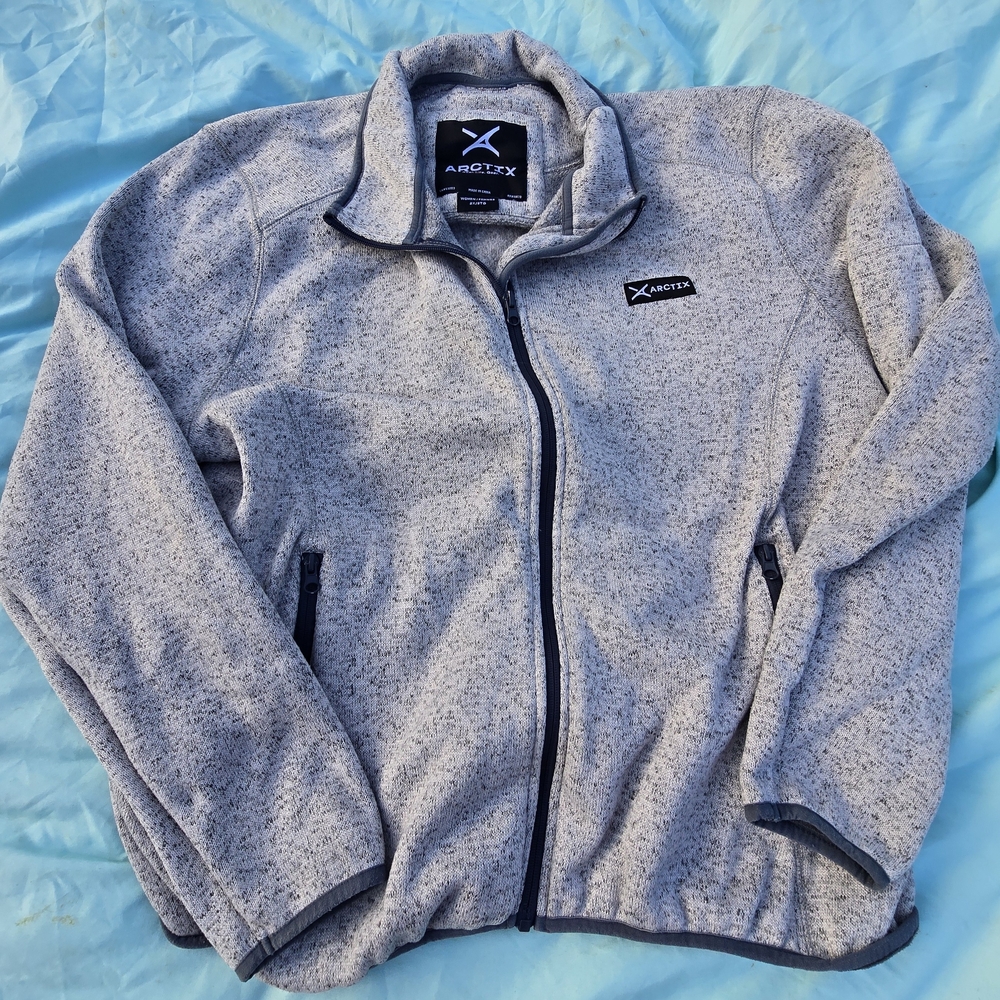 Arctix Heathered Gray Zip-Up Jacket